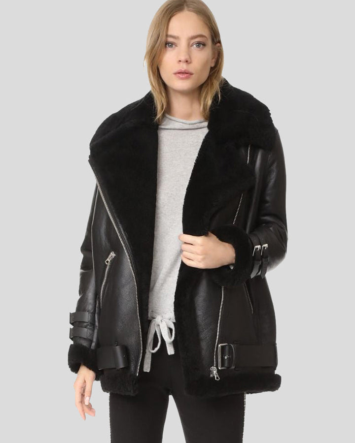 Gianna Embellished Leather Jacket